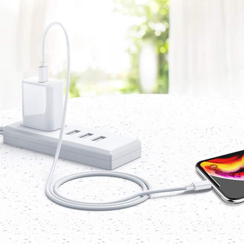 [Australia - AusPower] - Suswillhit USB C to Lightning Cable 3Ft Apple MFi Certified Power Delivery Fast Charger Cord for iPhone 12/12 Mini/12 Pro/12 Pro Max/11 Pro/11 Pro Max/X/XS/XR/XS Max/8/8 Plus/iPad/AirPods White 