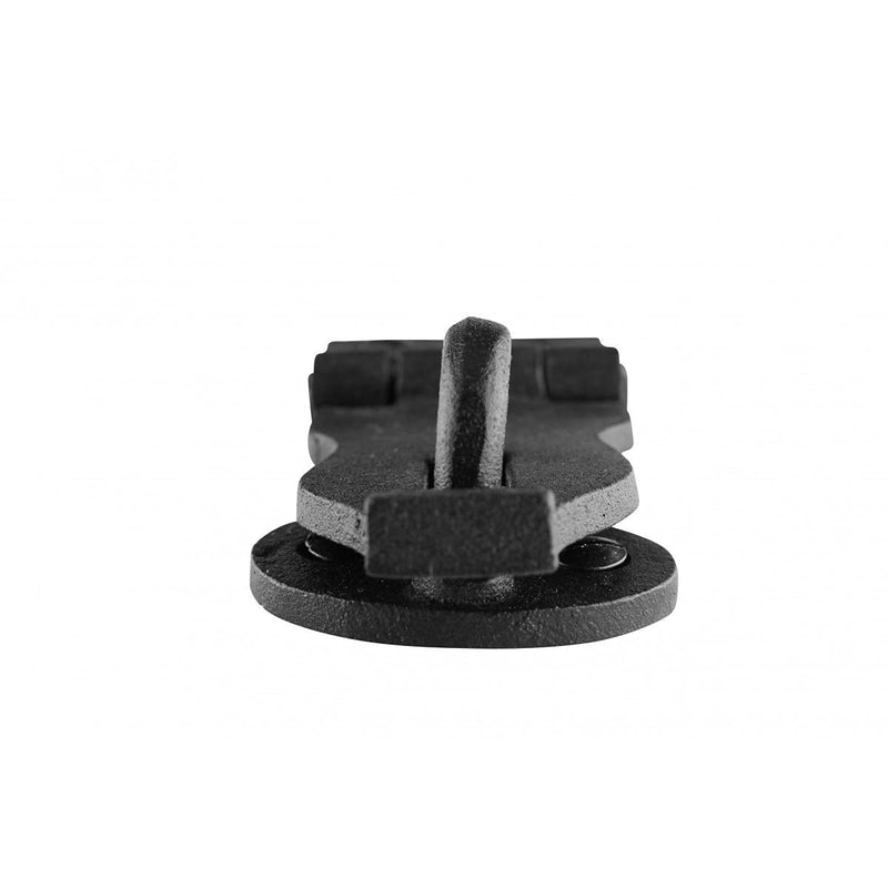 [Australia - AusPower] - Decorative Black Wrought Iron Hasp Lock 4" X 1.75" Heavy Duty Rust Resistant Hasp Latches Safety Padlock Clasps for Cabinets, Chests Or Doors with Screws | Renovators Supply Manufacturing 