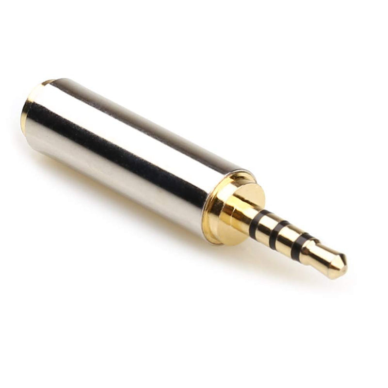 [Australia - AusPower] - LEOU New 2.5mm Male to 3.5mm Female Audio Headphone Adapter 2 PCS (2.5M-3.5F-2PCS) 