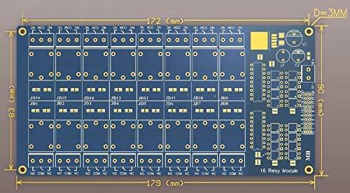 [Australia - AusPower] - ACEIRMC 12V 16-Channel Relay Interface Board Module Optocoupler LED LM2576 Power for Arduino DIY Kit PiC ARM AVR 