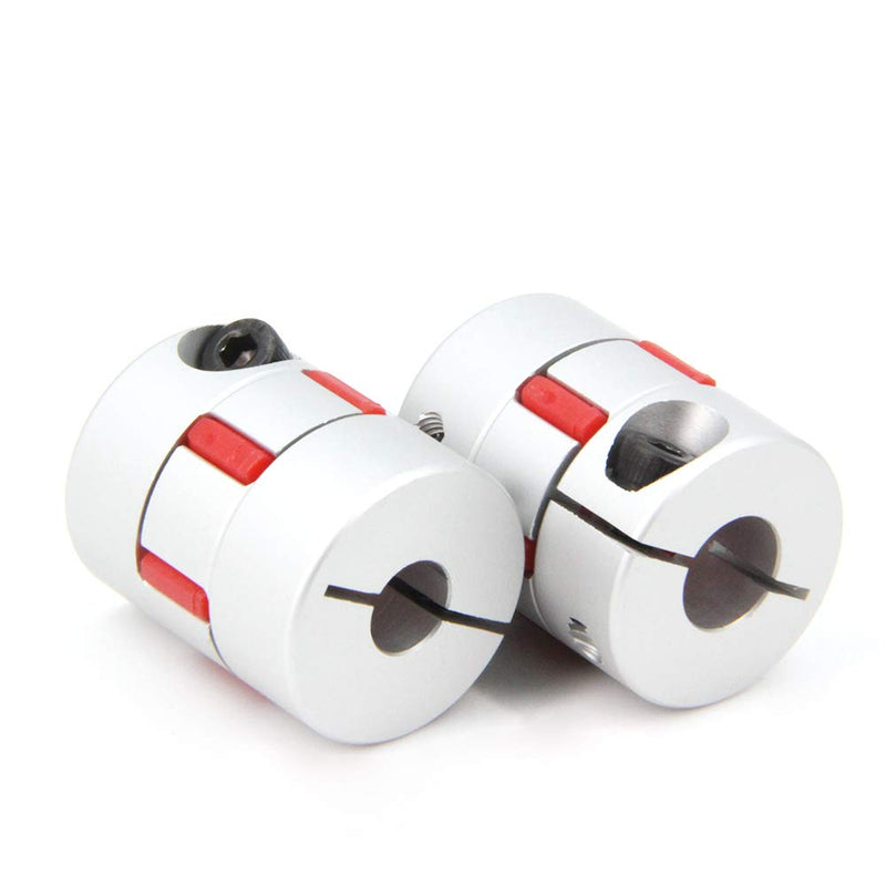 [Australia - AusPower] - Zeberoxyz 2PCS 8mm to 10mm Aluminium Plum Flexible Shaft Coupling Diameter25mm Length30mm 8x10mm Motor Connector Flexible Coupler for 3D Printer CNC Machine and Servo Stepped Motor?8x10mm? D25 L30 