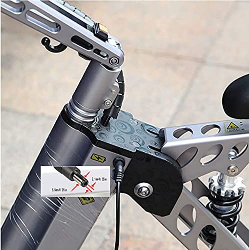 [Australia - AusPower] - Power Adapter Female DC Port Inline Connector for 36V Electric Bike Lithium Battery Charger, for 36V li-on Battery Pack, 42V 2A Charger, Diameter 5.5mm, 2.1mm 