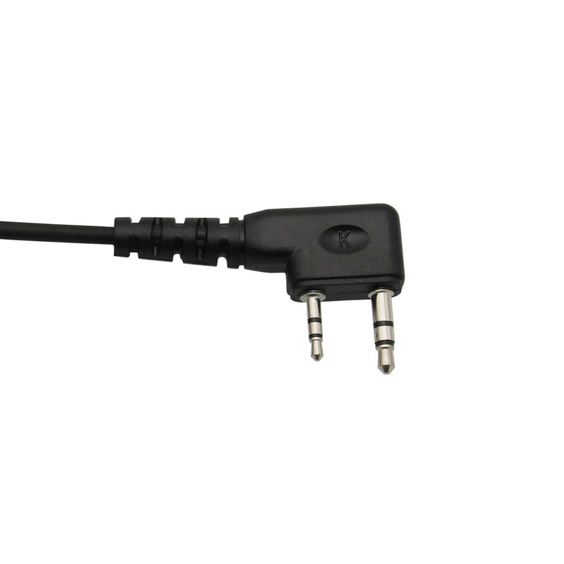 [Australia - AusPower] - Open Half Face Motorcycle Bike Helmet Earpiece Headset Mic Microphone is Compatible with Kenwood Two Way Radio Walkie Talkie TK3118 TK3130 TK3131 TK3160 TK3170 TK3173 etc 2pin 
