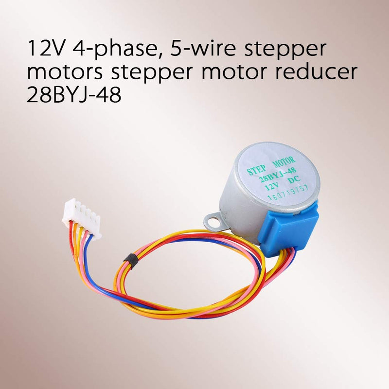 [Australia - AusPower] - DC 12V Gear Motor Encoder Speed Reduction Gearbox Stepper Motor Reducer Replacement Motor 28BYJ-48 Mini Stepper Motor 