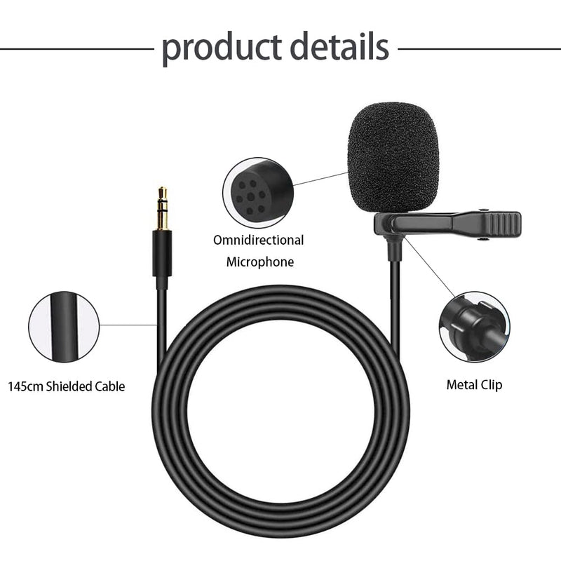 [Australia - AusPower] - Aftermarket Microphone 3.5mm Car Stereo Microphone External Assembly for Car Vehicle Unit Bluetooth Enabled Audio Stereo Radio DVD GPS System 