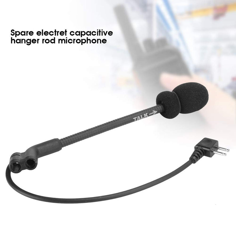 [Australia - AusPower] - sjlerst Sturdy 2 Pin Microphone, Long Service Life Headset Microphone, for Peltor Comtac Comtac Ii Comtac Iii Armorwerx 