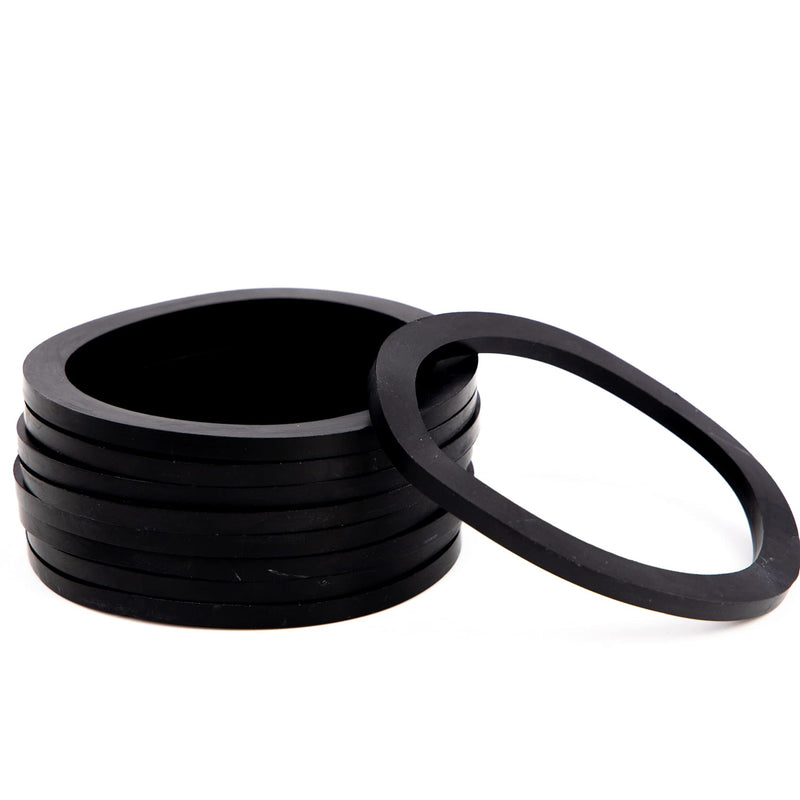 [Australia - AusPower] - Quafwia 4" Camlock Fitting Gasket (10-Pack) - Cam Lock Hose Seal for Female Coupler - Cam Groove Replacement Rubber Washer 4‘’ 