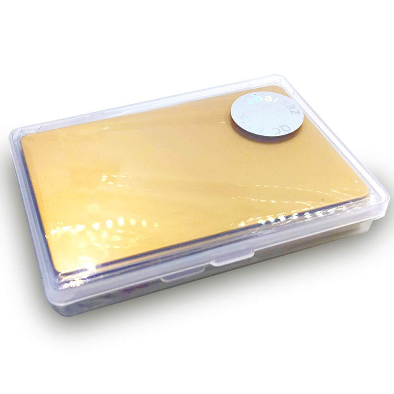 [Australia - AusPower] - Ebamaz Metal Business Cards Anodized Aluminum Plaque Plate 86X54X0.8mm (Golden, Blank,10PCS) Golden, Blank,10pcs 