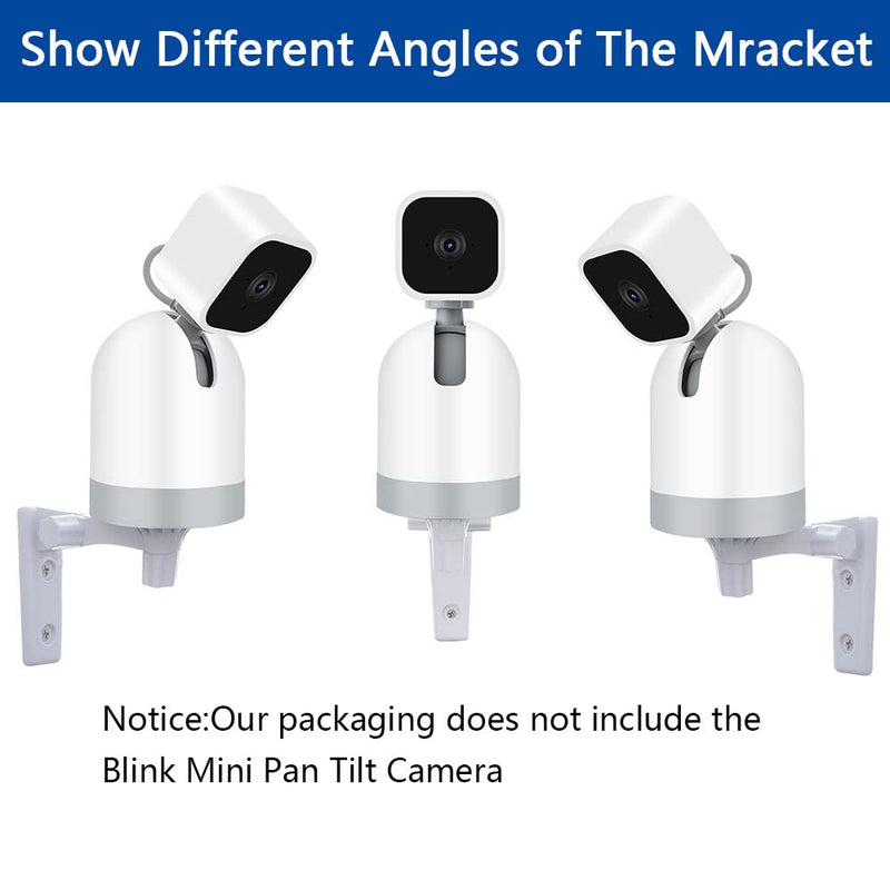 [Australia - AusPower] - OYOCAM Wall Mount Compatible with WYZE Cam Pan V3/V2 and Blink Mini Pan-Tilt Cam, Adjustable Angles Bracket 180 Degree Rotation for Ceiling and Wall Mounting Kit Security Mount Bracket 1 Pack wall mount 