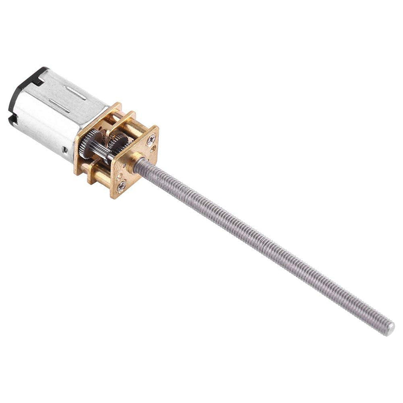 [Australia - AusPower] - DC 6V Gear Motor with Long M3*55MM Lead Screw Thread Output Shaft 30/60/100/150/200/300/400/500RPM (6V 150RPM, 1) 6V 150RPM 