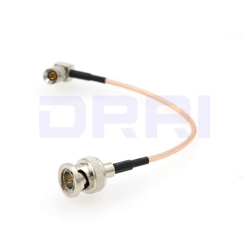 [Australia - AusPower] - DRRI 75 ohm RG179 HD SDI Coaxial Cable DIN 1.0/2.3 to BNC Male for Blackmagic Video Assist/SSD Shuttle/BMD Devices (15CM) 