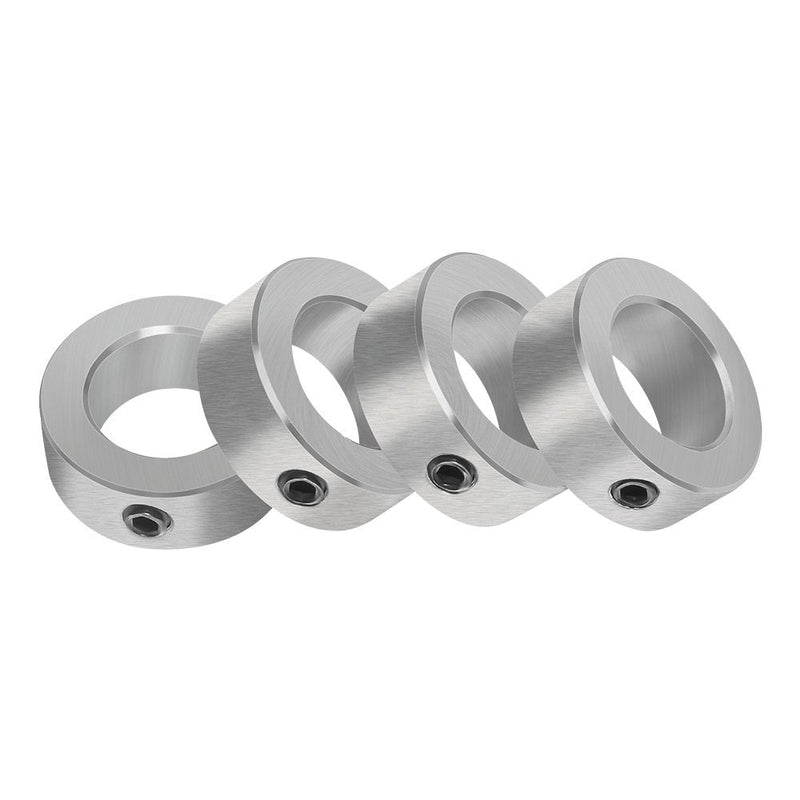 [Australia - AusPower] - Aobbmok 1/2" Bore Solid Steel Style Zinc Plated Set Screw Shaft Collars 
