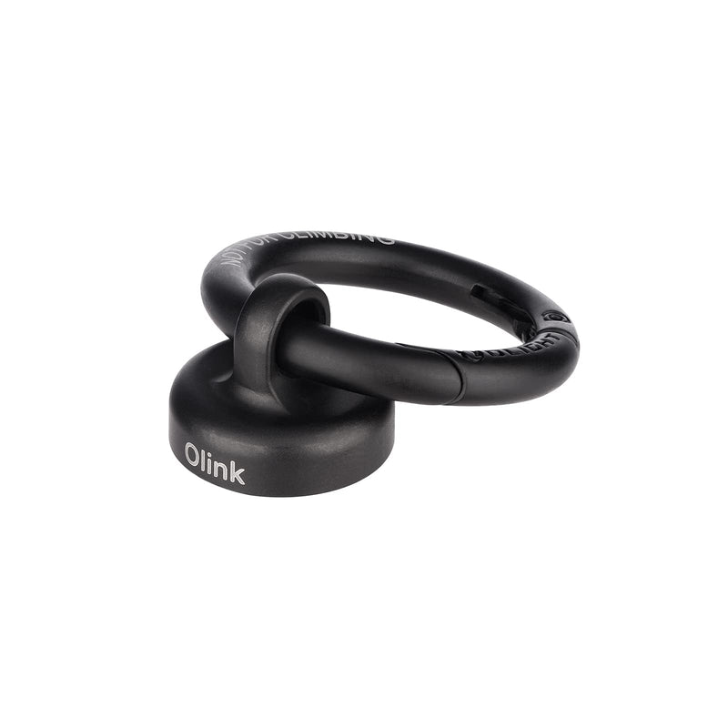 [Australia - AusPower] - OLIGHT OLINK Portable Magnetic Hook Compatible with Olight Flashlights, Obulb Series, Stainless-Made Carabiner-Style Ring (Black) Black 