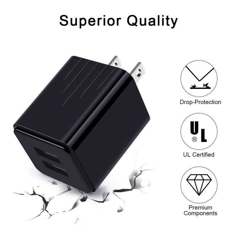[Australia - AusPower] - USB Type C Wall Charger Block Cube Fast Charging C Charger Cable Cord 6ft for Samsung Galaxy S22/S21/S21 Ultra/S21 Plus/S20/S20+/S10e/S9/S8/A10e/A20/A50/A71/Note 20/10/9,Google Pixel 5 4 3a,Moto G8 G7 4 Pack Black 
