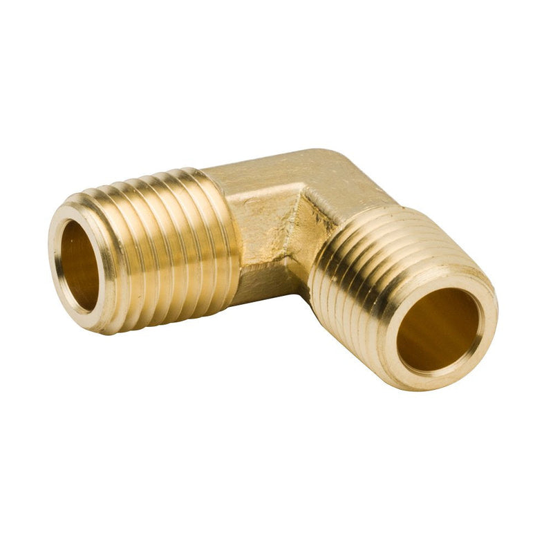 [Australia - AusPower] - Legines Brass Pipe Fitting, Forged Male 90 Degree Elbow, 3/8" NPT Male x 3/8" NPT Male, Pack of 2 3/8" x 3/8" NPT Male 