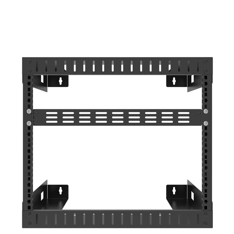 [Australia - AusPower] - Jingchengmei 1U Hinged Blank Panel - Slot Vented Server Rack Panel for 19-Inch Network Cabinet or Server Rack Enclosure Black (1UVBPHN, Black) 