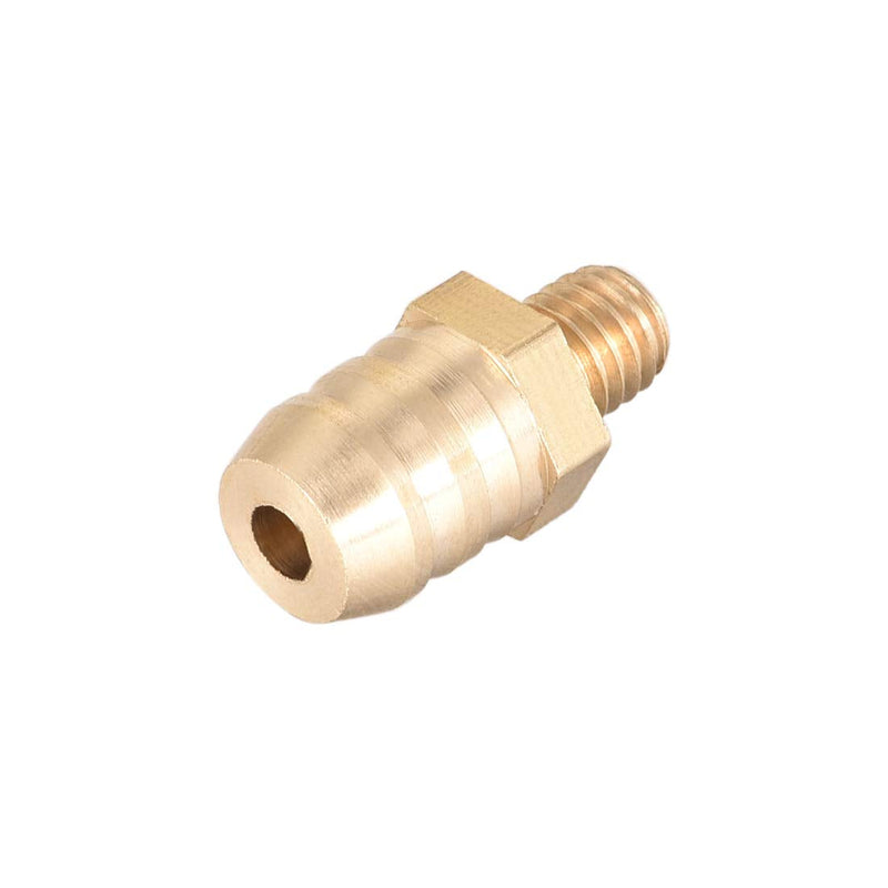 [Australia - AusPower] - uxcell Brass Fitting Connector Metric M5-0.8 Male to Barb Fit Hose ID 8mm 4pcs 
