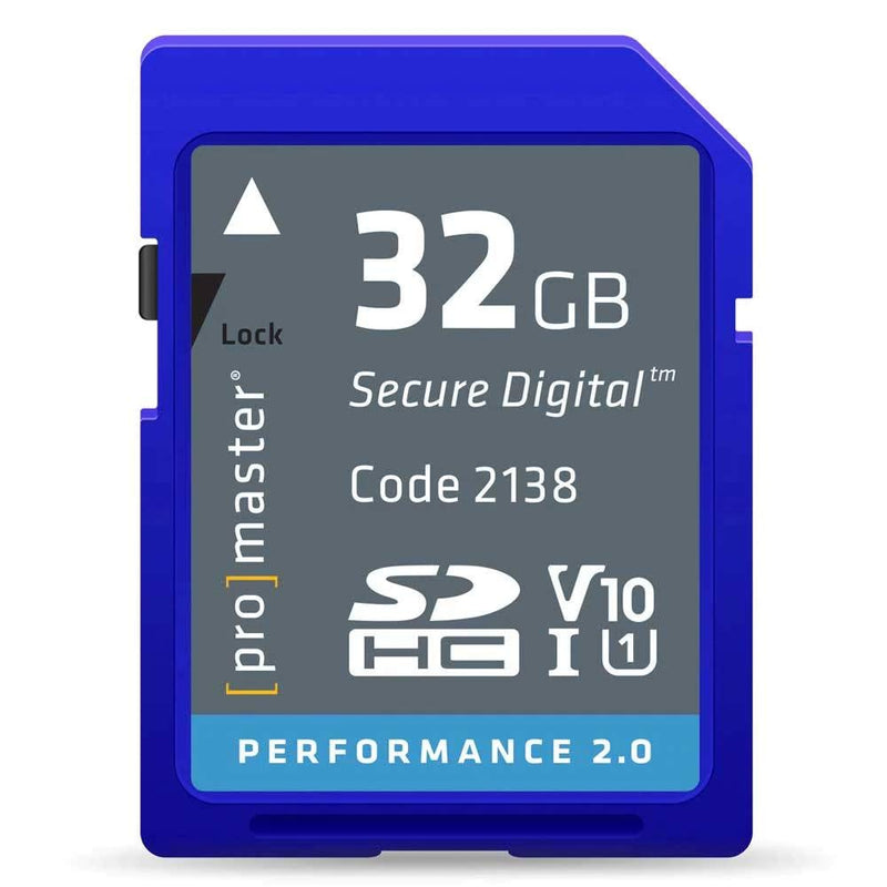 [Australia - AusPower] - Promaster 32GB SDHC Class 10 Memory Card (Performance 2.0) 