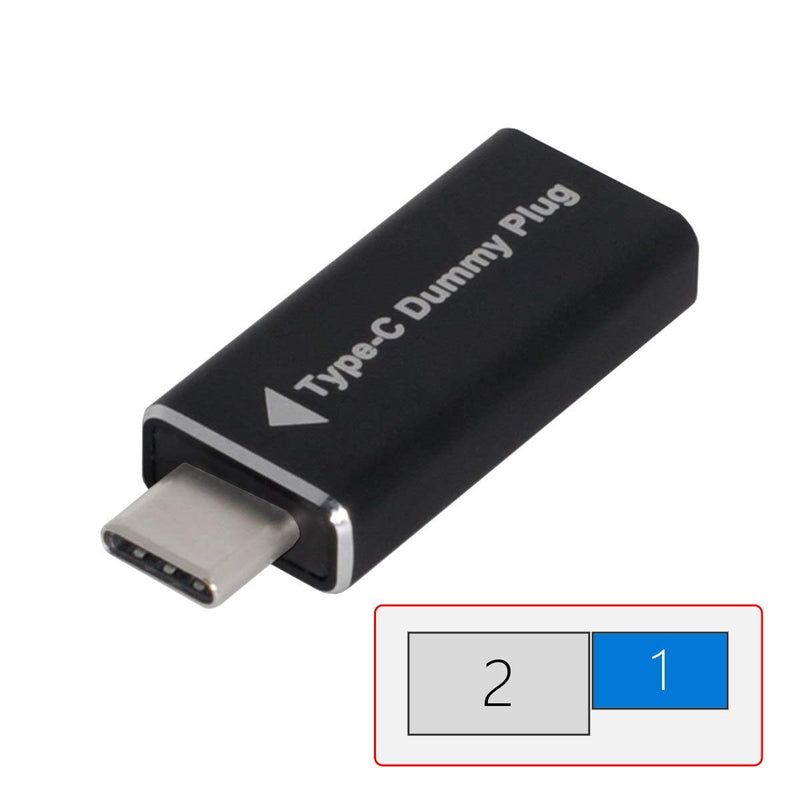 [Australia - AusPower] - Cablecc CY Virtual Display Adapter USB-C Type-C DDC EDID Dummy Plug Headless Ghost Display Emulator 1920x1080p@60Hz 