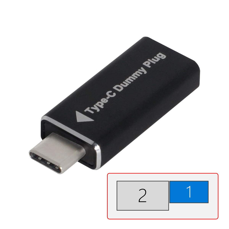 [Australia - AusPower] - CY USB-C Type-C Adapter Virtual Display Adapter Type-C USB-C DDC EDID Dummy Plug Headless Ghost Display Emulator 1920x1080p@60Hz 