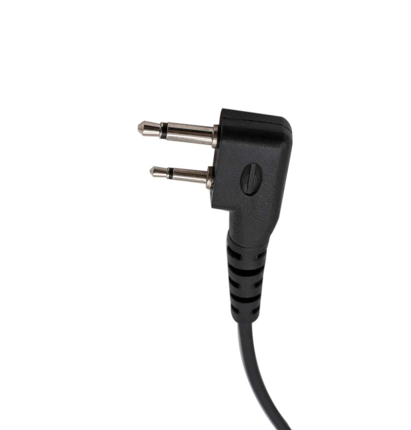 [Australia - AusPower] - KS K-STORM Acoustic Tube Surveillance Earpiece Headset Compatible with Icom IC-F24S IC-F3 IC-F4 IC-H6 IC-U12 IC-V82 IC-F4011 Radio, PU Material (Pack of 2) 