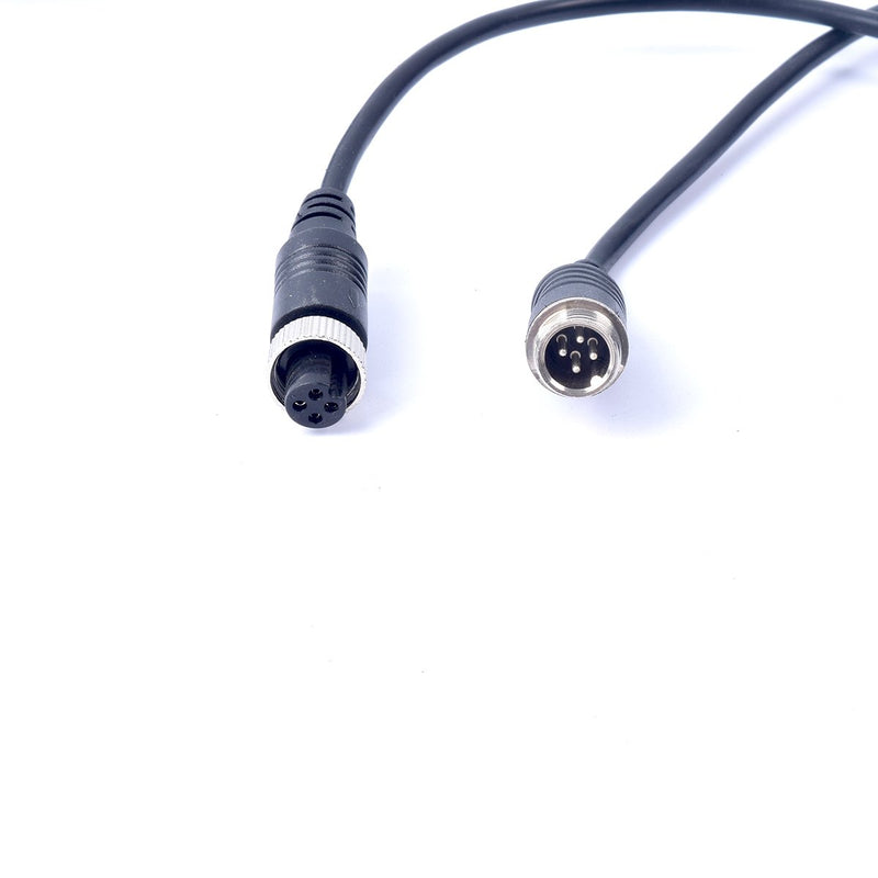 [Australia - AusPower] - 16FT 5M EKYLIN Car Video Extension Cable 4-Pin Aviation Waterproof Shockproof for CCTV Rearview Camera Truck Trailer Camper Bus Motorhome Vehicle Backup Monitor System 5m/16ft 