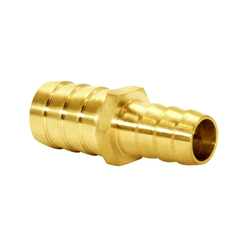 [Australia - AusPower] - Joywayus Hose Barb Reducer 1/2" to 3/4" Barb Fitting Reducing Splicer, Hex Union Brass Fitting Water/Fuel/Air 1/2"x3/4" 