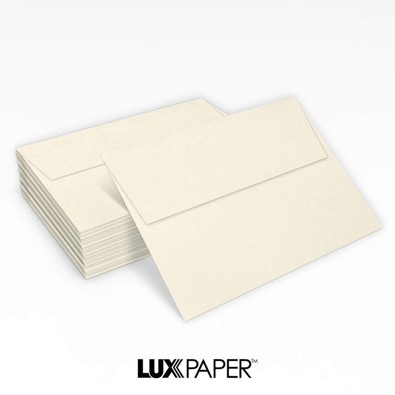 [Australia - AusPower] - A7 Invitation Envelopes w/Peel & Press (5 1/4 x 7 1/4) - Natural Linen (50 Qty.) | Perfect for Invitations, Announcements, Sending Cards, 5x7 Photos, Weddings | 4880-NLI-50 50 Qty. 