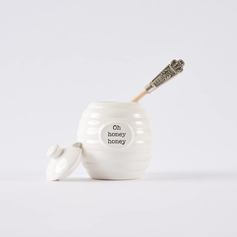 [Australia - AusPower] - Mud Pie Honey Pot Serving Set, 4x3, Bee Hive 