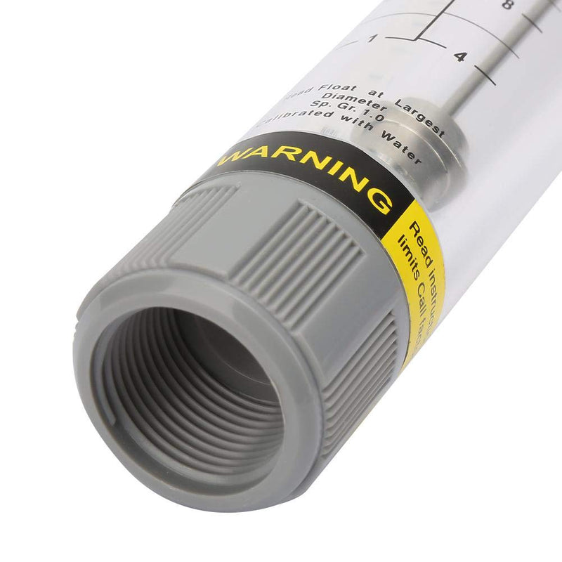 [Australia - AusPower] - Water Liquid Inline Flowmeter 1" PT Female Threaded, 5-50GPM Clear Acrylic Water Flowmeter with Stainless Steel Float for Pipeline Flow Measure 