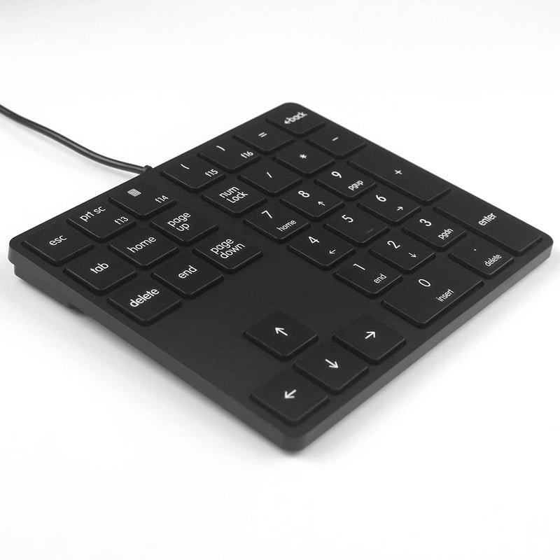 [Australia - AusPower] - Numeric Keypad 34 Keys (30%) Mini Multifunctional Wired Numpad Portable Keypad Black Magicforce by Qisan 