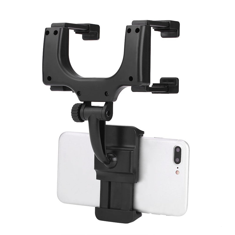 [Australia - AusPower] - 360° Rearview Mirror Mount Grip Clip, Car Rear View Mirror Mount Phone Holder Stand Mount for Cell Phone GPS 
