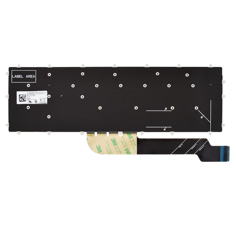[Australia - AusPower] - SUNMALL Replacement Keyboard Compatible with Dell Inspiron 3579 3583 3779 5565 5567 5570 5575 5587 7566 7567 7577 7588 5767 5770 5775 7773 7778 7779 Laptop. (No Backlight) 