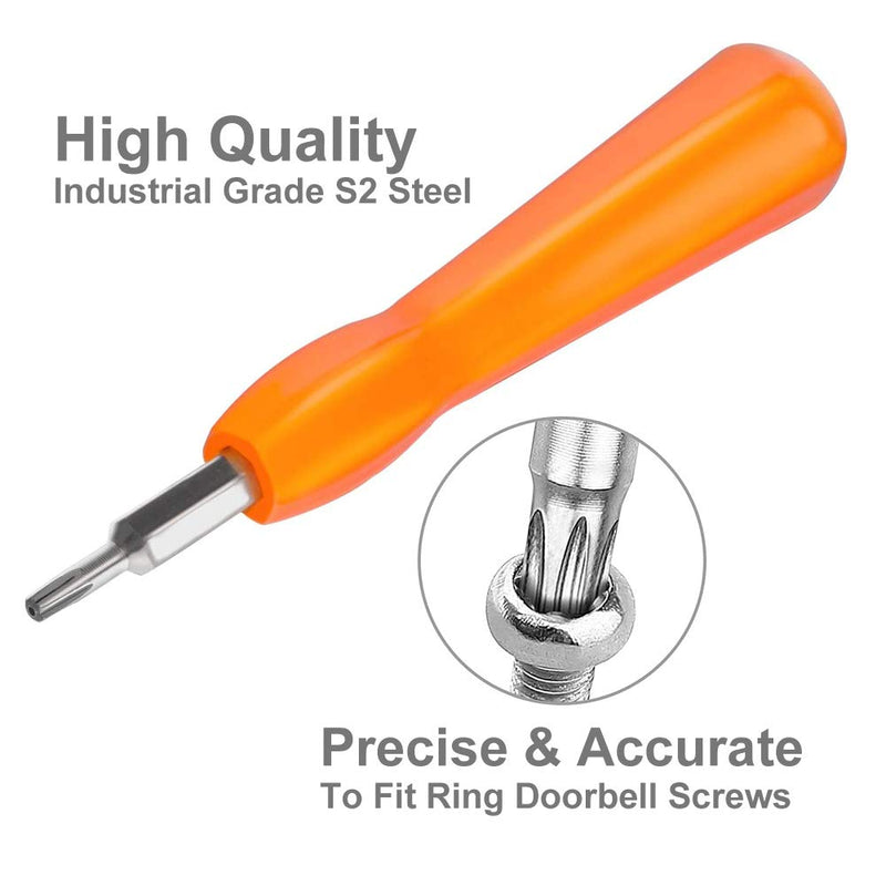 [Australia - AusPower] - Screwdriver for Ring Doorbell,EMiEN Torx T6 T15 Bit Screwdriver For Ring Video Doorbell,Doorbell 2,Doorbell Pro And Elite Battery Change, Charge & Replacement, Wifi Password Reset Access 