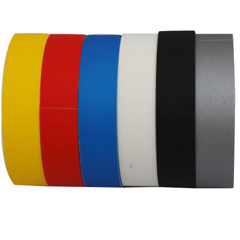 [Australia - AusPower] - WELSTIK Professional Grade Colorful Gaffer Tape 6 Pack—1" x 10yds, Total 60 yds, Heavy Duty Non-Reflective Finish Gaff Tape, Multipurpose, No Residue, Non-Reflective, Easy Tear multicolored 1"X 10 Yards 