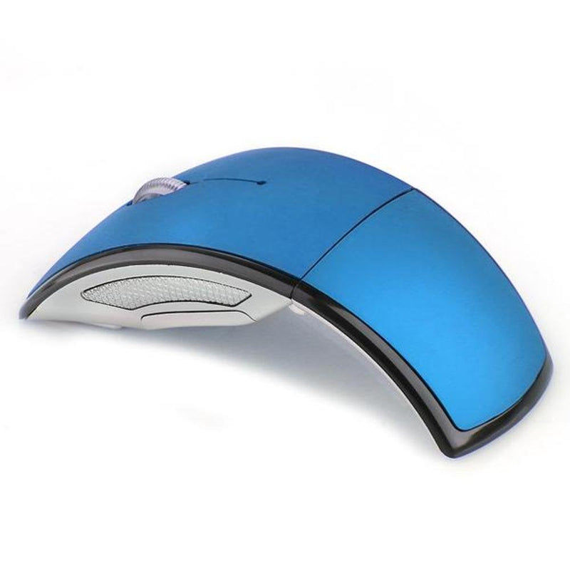 [Australia - AusPower] - Foldable Wireless Mouse 2.4GHz for The PC Computer Mouse Foldable Folding Mice USB 2.0 Receiver for PC Laptop Blue 