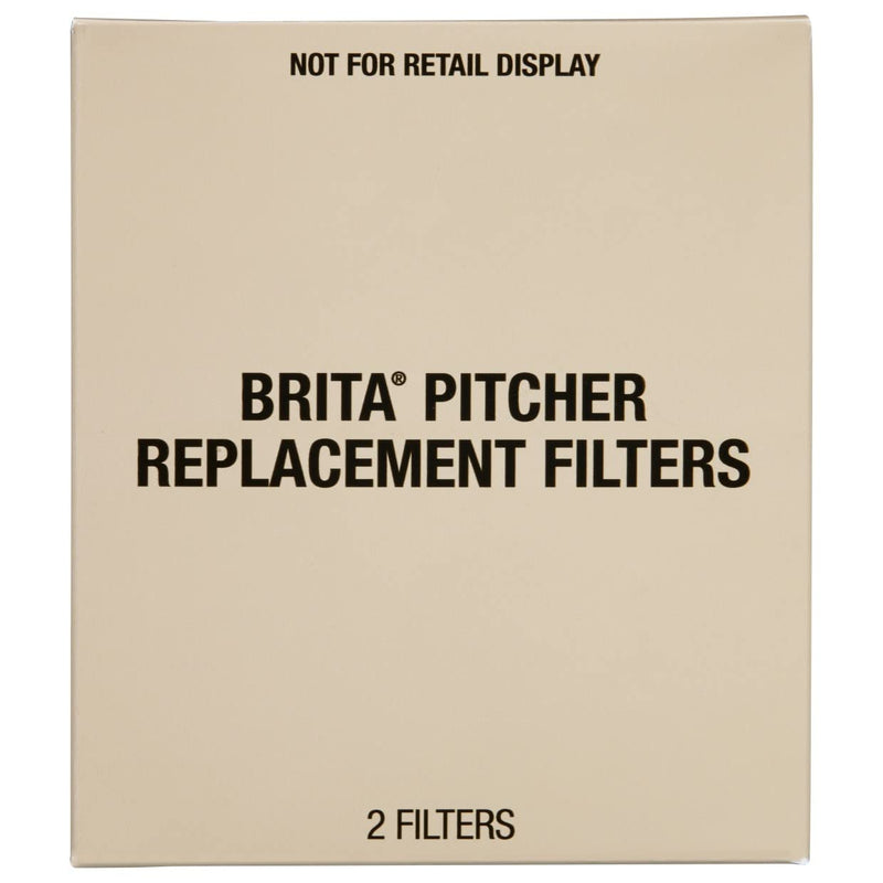 [Australia - AusPower] - Brita Standard Water Filter, Standard Replacement Filters for Pitchers and Dispensers, BPA Free, 2 Count 2 ct 
