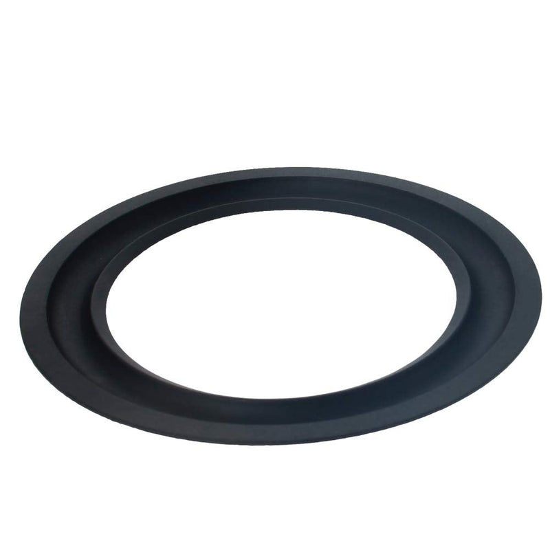 [Australia - AusPower] - Fielect 2Pcs 4.5inch/110mm Rubber Speaker Edge Surround Rings Replacement Kit for Speaker Repair or DIY Black 4.5inch / 110mm 2 PCS 