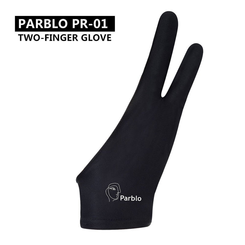 [Australia - AusPower] - Parblo PR-01 Two-Finger Glove for Graphics Drawing Tablet Light Box Tracing Light Pad 1 Pack 
