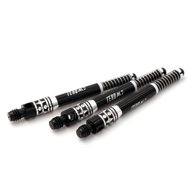 [Australia - AusPower] - CUESOUL TERO AK7 Aluminum Dart Shafts S/M/L Built-in Spring Telescopic for Steel Tip Darts and Soft Tip Darts,Set of 3 pcs Black Length-32.2mm 