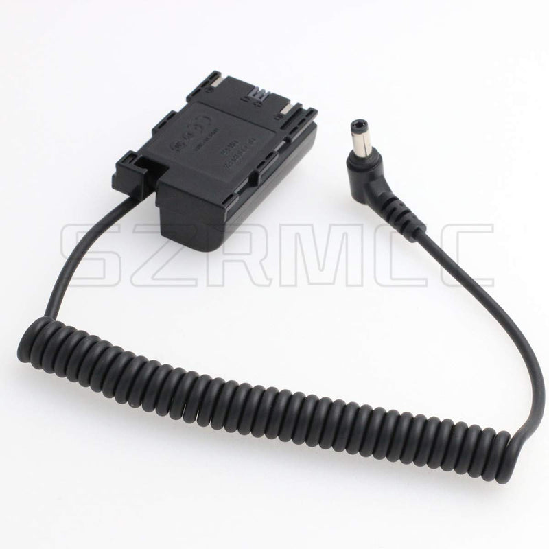 [Australia - AusPower] - SZRMCC DC 2.5 Plug to New DR E6(LP E6) Dummy Battery for Canon 60D 70D 80D Camera SmallHD 501 502 702 Monitor 