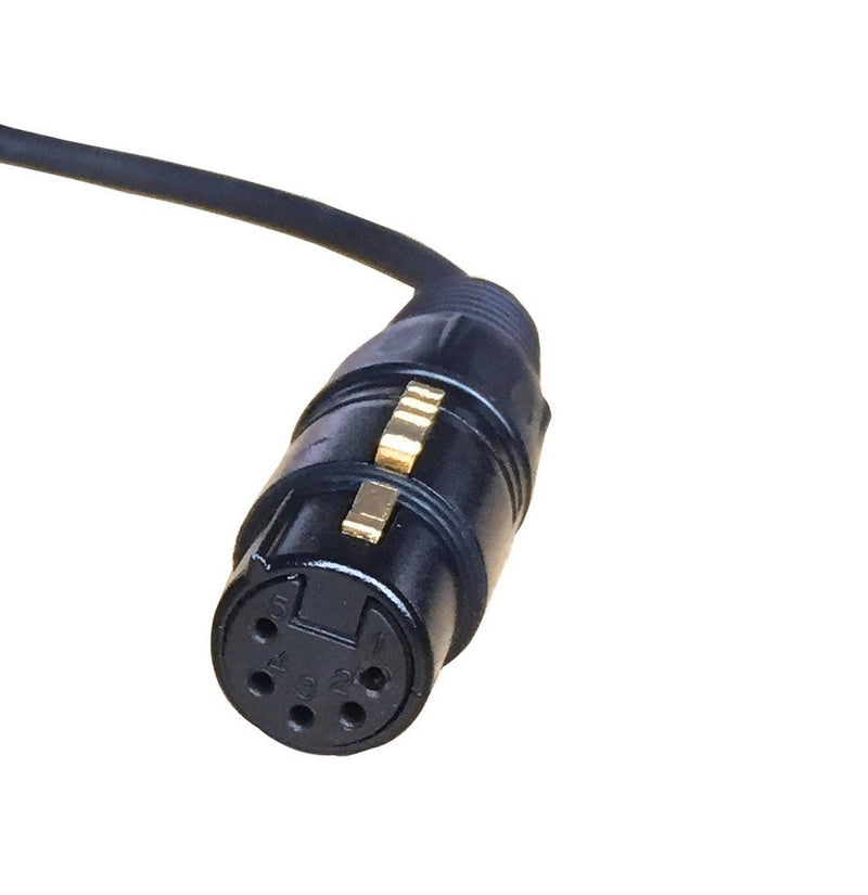 [Australia - AusPower] - UFQ Aviation headset AB-GA Airbus XLR to GA dual plugs Pilot Headset Adapter 5 pin female airbus XLR connector to GA twin plugs aviation headset adapter free with super high density sponge with O ring 