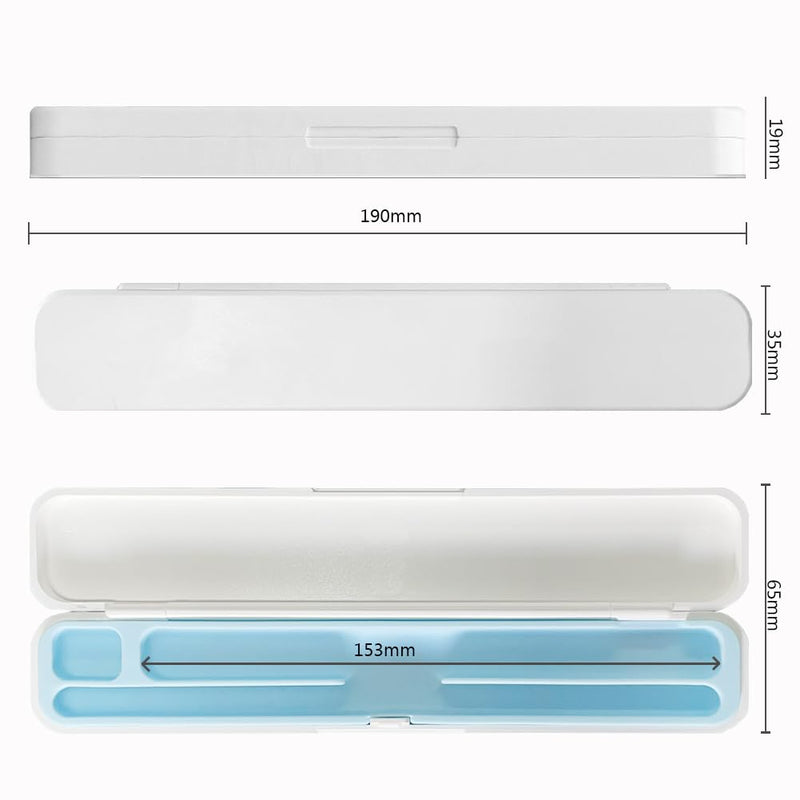 [Australia - AusPower] - SIXFU Case for Apple Pencil 2nd Generation/Apple Pencil 1st Generation, Storage Cover Accessories Design for iPad Stylus Pen(White+Blue) Universal 