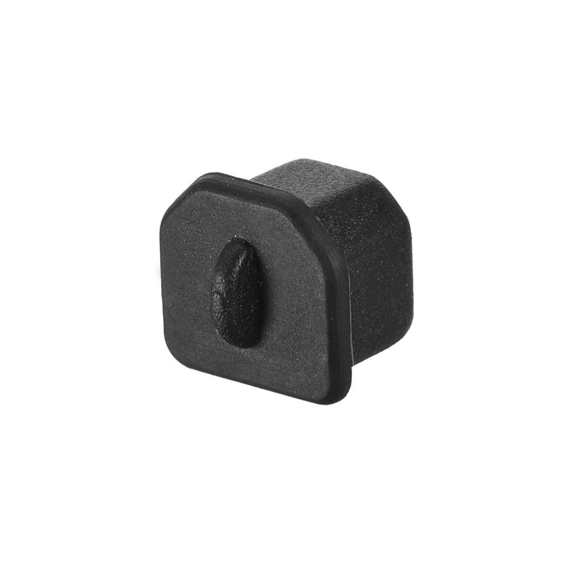 [Australia - AusPower] - uxcell Silicone USB B Anti-Dust Stopper Cap Cover Black 20pcs 