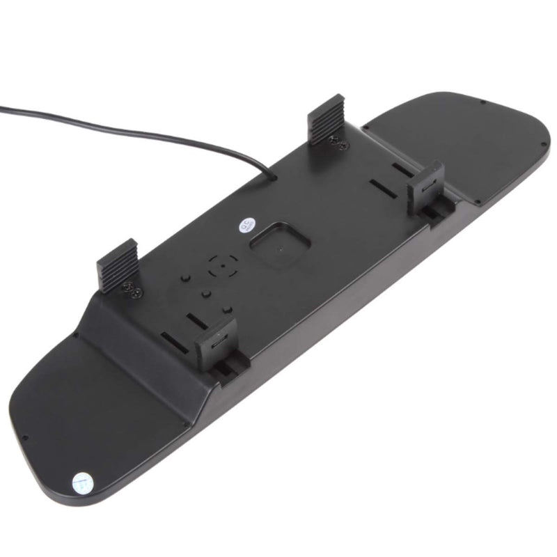 [Australia - AusPower] - 4.3 inch Car Video Monitor Auto Rear View Mirror LCD Screen 12V-24V Universal Mount Clip-On Current Mirror for Backup Camera/Front Camera/Media Player/Safety Driving 2 Ways RCA Input 