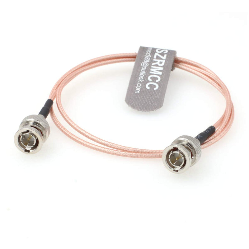 [Australia - AusPower] - SZRMCC BNC Male to BNC Male 75ohm HD-SDI 3G RG179 Video Coaxial Cable for ARRI RED Blackmagic Cameras Atomos SmallHD Monitor (80cm) 80cm Straight to Straight 