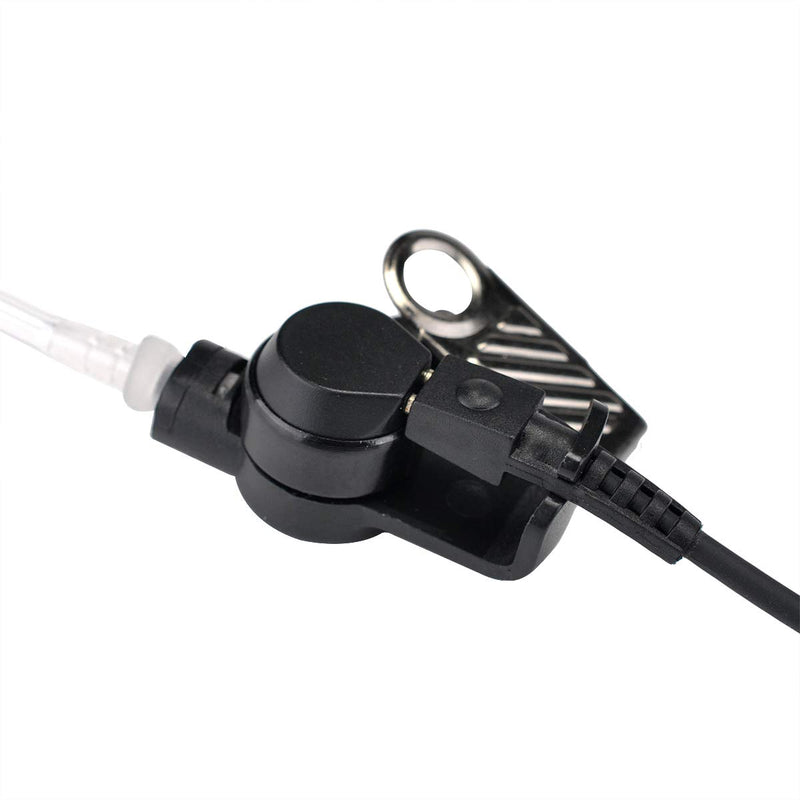 [Australia - AusPower] - JEUYOEDE 3.5mm Receiver/Listen only Earpiece Surveillance Kit Acoustic Tube Headset with One Pair Medium Earmolds Compatible with 2-Way Radios, Transceivers and Shoulder Speaker Mics Jacks 
