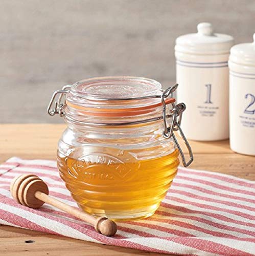 [Australia - AusPower] - Kilner Honey Pot With Dipper, 13.5 Fluid Ounces 