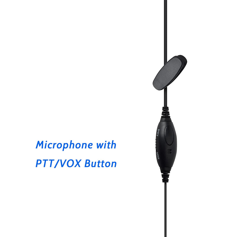 [Australia - AusPower] - TWAYRDIO Walkie Talkie Earpiece with Mic for Midland Radio G-Shape Headset Microphone with PTT/VOX for LXT600VP3 LXT500VP3 GXT1050VP4 GXT1000VP4 GXT1000X3VP4 GXT1030VP4 GMRS Radios (2Packs) 