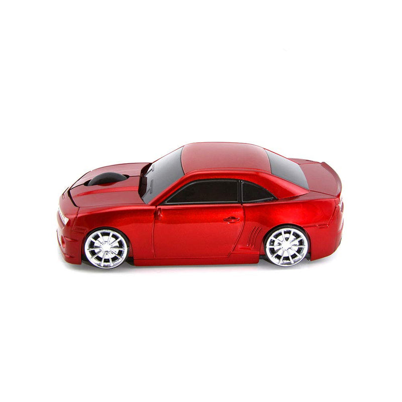 [Australia - AusPower] - ECOiNVA for Wireless Sports Car Mouse Desktop Laptop Computer Optical Mouse Mice AAA Battery Nano USB 2.4GHz (Red) Red 